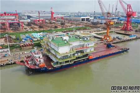 惠生海工交付大連莊河海上風電項目升壓站